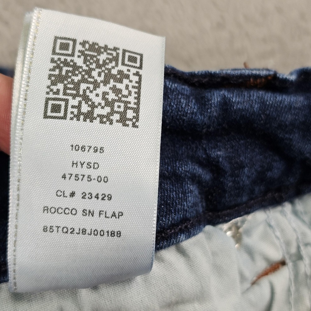 True Religion Rocco Jeans Mens 38 Blue Relaxed Skinny Denim Flap Pockets Stretch - Picture 10 of 14